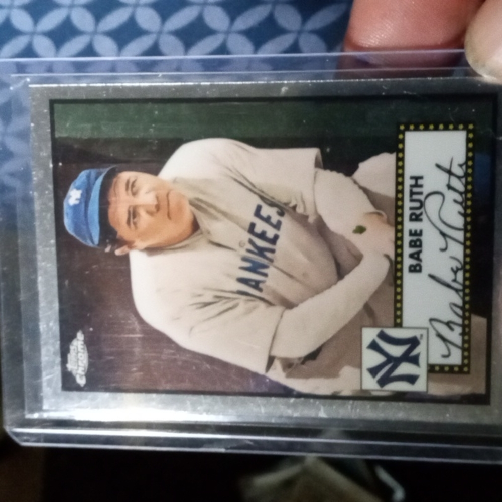 2021 Topps chrome babe Ruth